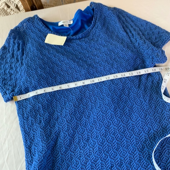Coldwater Creek cobalt blue top XL NWT - Picture 8 of 10